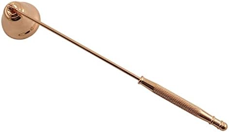 Rose Gold Candle Snuffer Stainless Steel Horn Shaped 20cm Handle 1