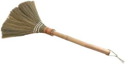 FRCOLOR Hand-Made Straw Woven Broom Small Cleaning Tool