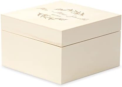 WEDDINGSTAR Custom Engraved Wooden Keepsake Box with Removable Lid