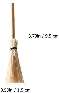 DDGURDH Hand Broom with Red Rope Straw Broom Ornament