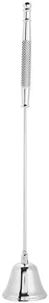 Yosoo ZJchao Candle Snuffer - Long Handle Stainless Steel Bell Shaped Candle Cover Tool