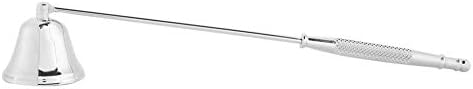 Yosoo ZJchao Candle Snuffer - Long Handle Stainless Steel Bell Shaped Candle Cover Tool