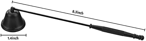 RUIXIA Bell Shaped Candle Snuffer with Long Handle