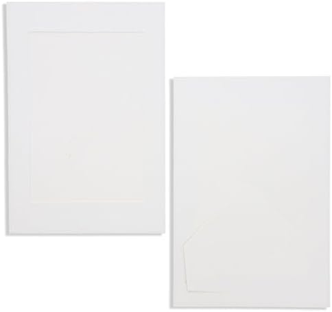 Juvale 4x6 Photo Frames - 50 Pack White DIY Cards with Easel Back