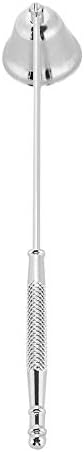 Yosoo ZJchao Candle Snuffer - Long Handle Stainless Steel Bell Shaped Candle Cover Tool