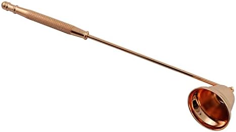 Rose Gold Candle Snuffer Stainless Steel Horn Shaped 20cm Handle 1