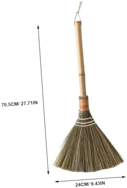 LOEFLIFA 1pc Hand-Made Straw-Woven Broom
