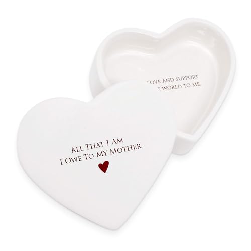 Mother of the Bride Groom Keepsake Box - Ceramic Heart Gift