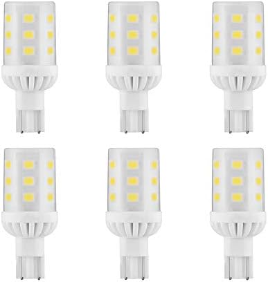 Makergroup T5 T10 Wedge Base LED Landscape Bulbs 3W 6000K 6-Pack