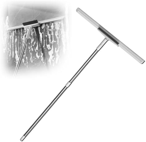 2 in 1 Squeegee Broom with Heavy-Duty Bristles