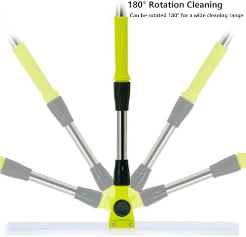 Silicone Broom with 51cm Handle for Floor Cleaning