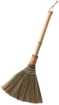 LOEFLIFA 1pc Hand-Made Straw-Woven Broom