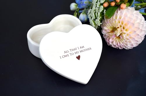 Mother of the Bride Groom Keepsake Box - Ceramic Heart Gift
