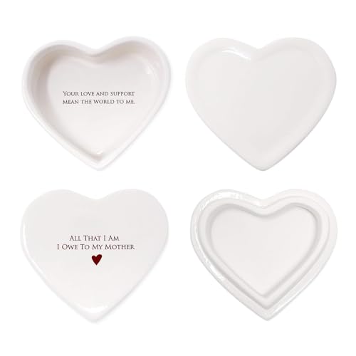 Mother of the Bride Groom Keepsake Box - Ceramic Heart Gift