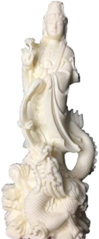 Aritjt Quan Yin Statue Standing on Dragon 1
