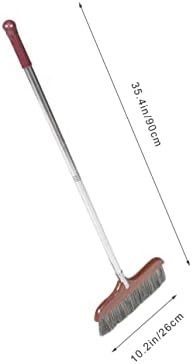 SHERCHPRY Ergonomic Soft Bristle Broom with Detachable Handle for Easy Storage
