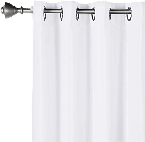 Amazon Basic Blackout Curtains 2 Panels 52x84 White
