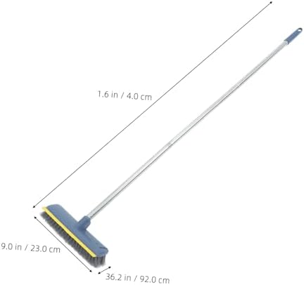 Effortless Cleaning Broom with Scraper for Kitchen and Bathroom