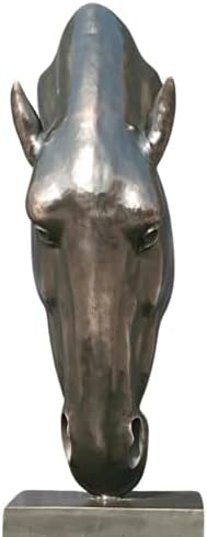 Still Water Horse Head Bronze Sculpture 453 Inch Decor