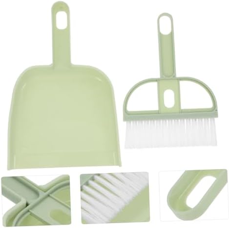 SOLUSTRE Mini Broom and Dustpan Set for Desktop Cleaning