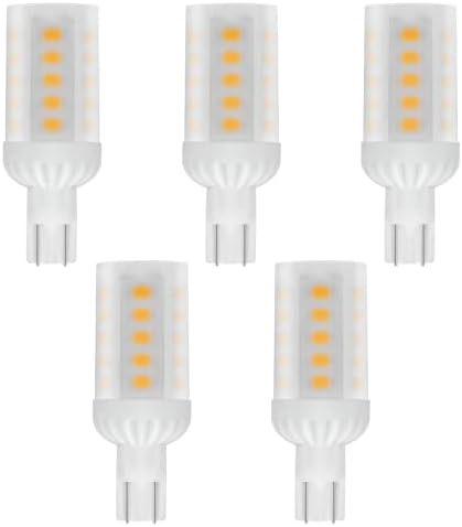 Cheopha T5 T10 12V LED Bulbs 4W Warm White 3000K Pack of 5