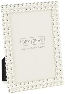 Bey-Berk Chelsea Silver-Plated Picture Frame 5x7 WallTabletop