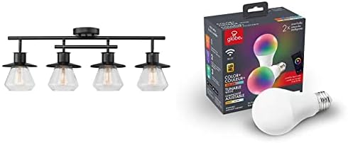 Globe Electric Nate 4-Light Track Lighting with RGB LED Bulbs 1