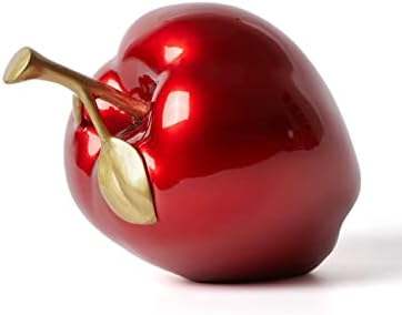 NENBOLEC Apple Sculpture Red 7 Inch Modern Decor Statue