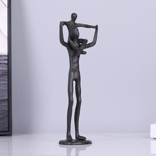 QIANLING Iron Statue of Father and Daughter