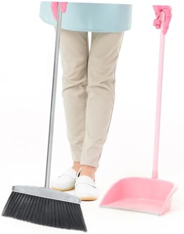 PERSELOSO Hand Broom and Upright Dustpan Cleaning Set