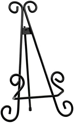 Red Co Decorative Curved Easel Stand - 13 Inch Black