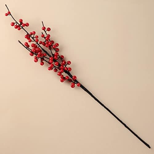 Artificial Red Holly Berries for Winter Decor and Festivals