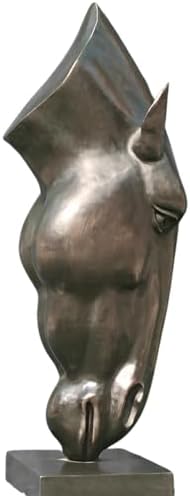 Still Water Horse Head Bronze Sculpture 453 Inch Decor