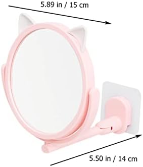 DOITOOL Cute Portable Travel Mirror Wall-Mounted Makeup Mirror