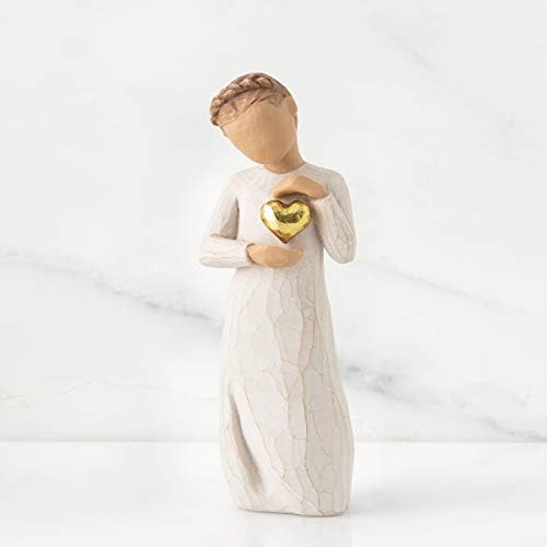 Willow Tree Keepsake Figure with Gold Leaf Heart