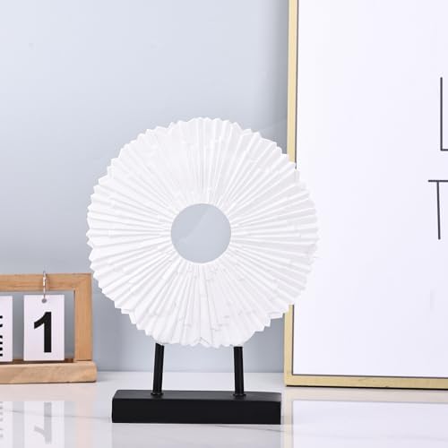DOVDOV Modern Abstract White Round Statue
