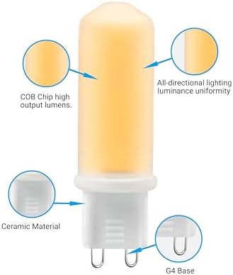 IDO G9 2700K COB LED Bulb 22W 10 Pack Warm White Non-dimmable