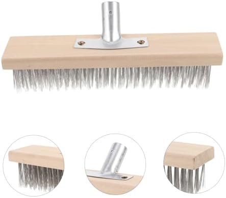 Stainless Steel Floor Scrub Brush Head Heavy Duty Cleaning Tool