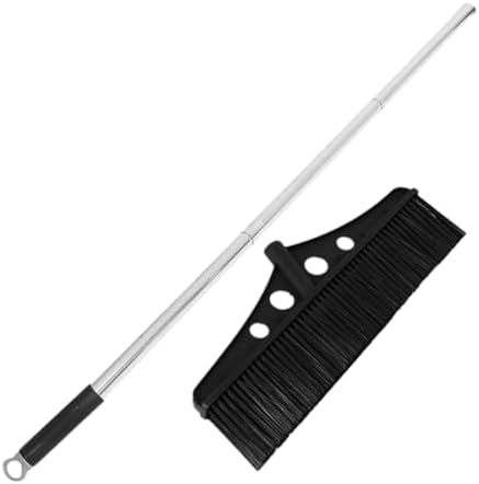 SOESFOUFU Heavy Duty Detachable Broom with Stainless Steel Handle