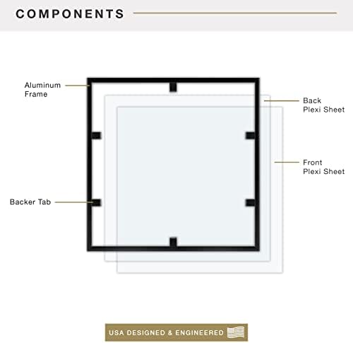 MCS Record Matte Frame 125x1255 Black 6-Pack