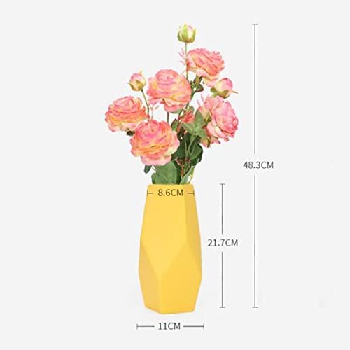 Artificial Rose Flowers with Vase for Home Decor