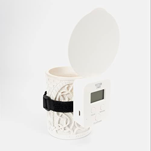 VIXTORM 24hours Candle Snuffer with Timer and Rechargeable Battery