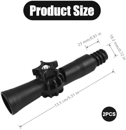 2 PCS Plastic Mop Pole Adapter for Threaded Handles