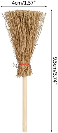 DDGURDH 12pcs Mini Hand Brooms with Red Rope