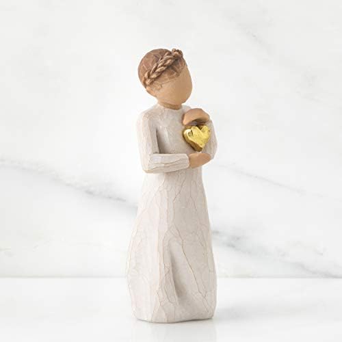 Willow Tree Keepsake Figure with Gold Leaf Heart
