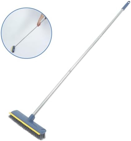 Effortless Cleaning Broom with Scraper for Kitchen and Bathroom