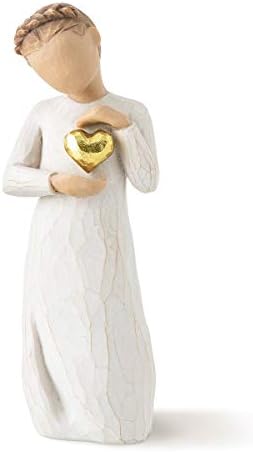 Willow Tree Keepsake Figure with Gold Leaf Heart