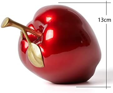 NENBOLEC Apple Sculpture Red 7 Inch Modern Decor Statue