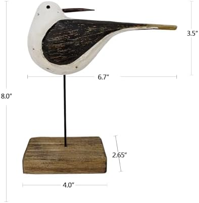 Veclotch Nautical Seabird Wood Statue Decor