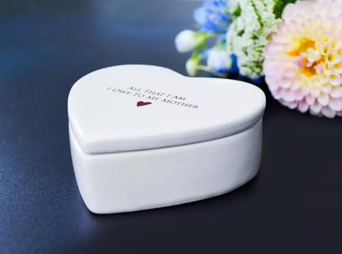 Mother of the Bride Groom Keepsake Box - Ceramic Heart Gift